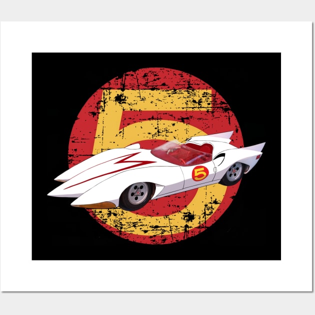 Mach 5 - Distressed Wall Art by DistractedGeek